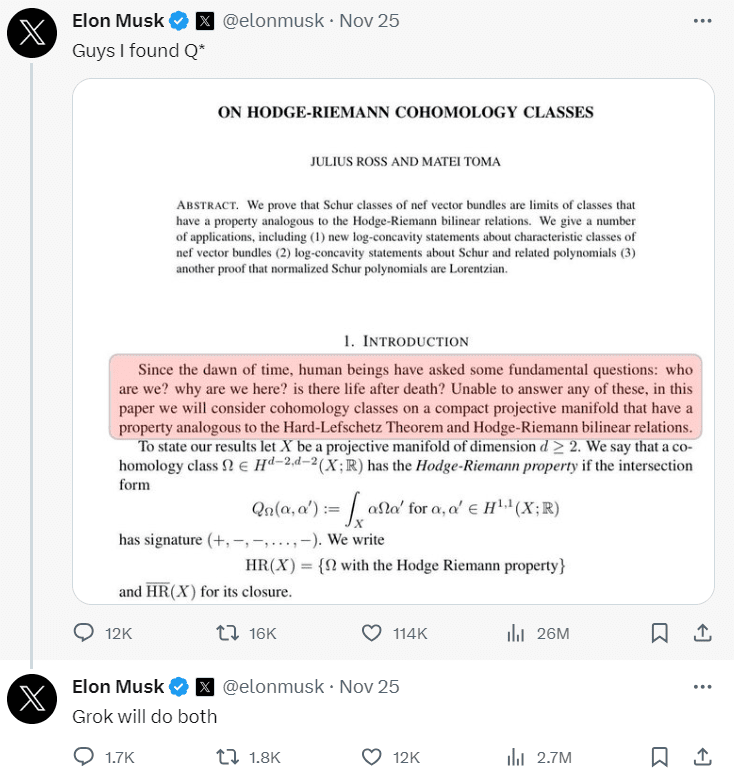 Elon Musk Q*
