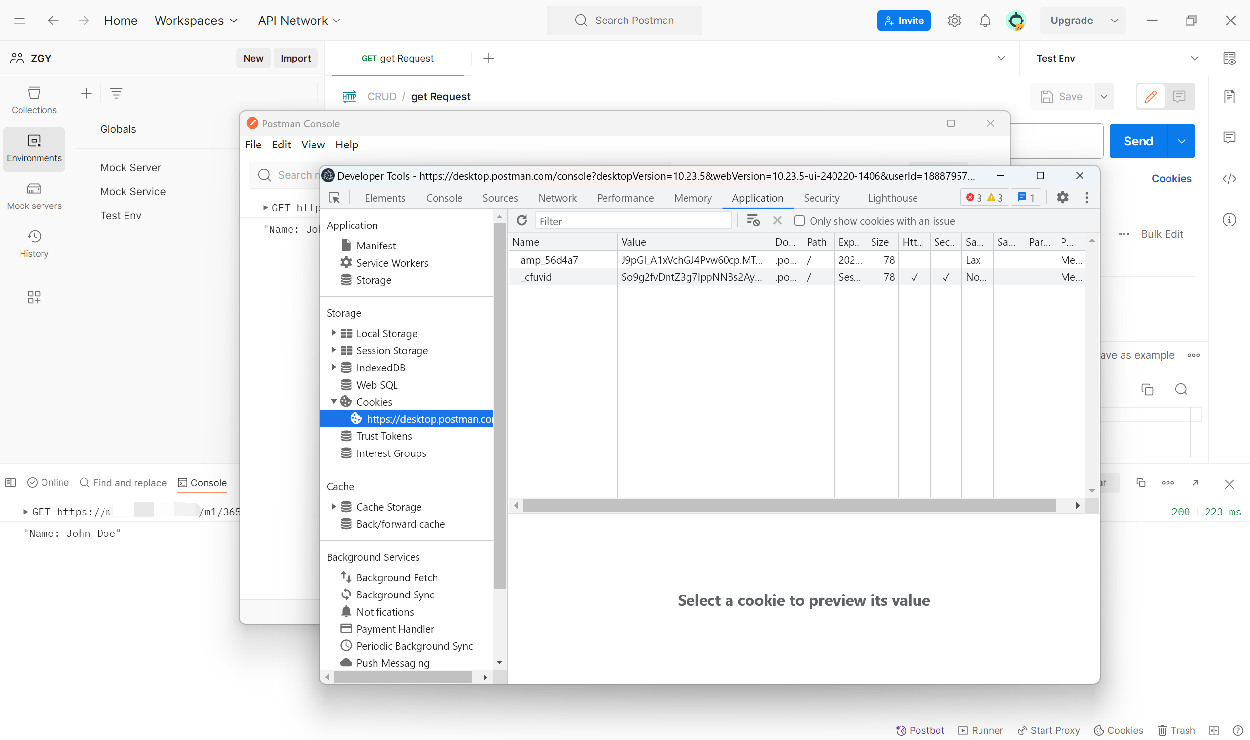 clear cache in Postman