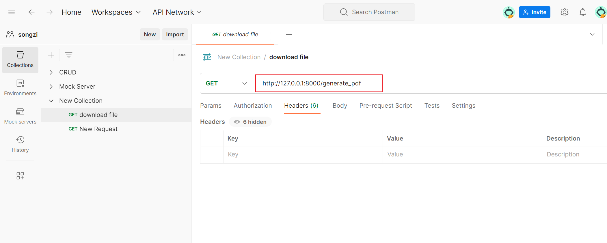 Postman request to download/export Excel/PDF files