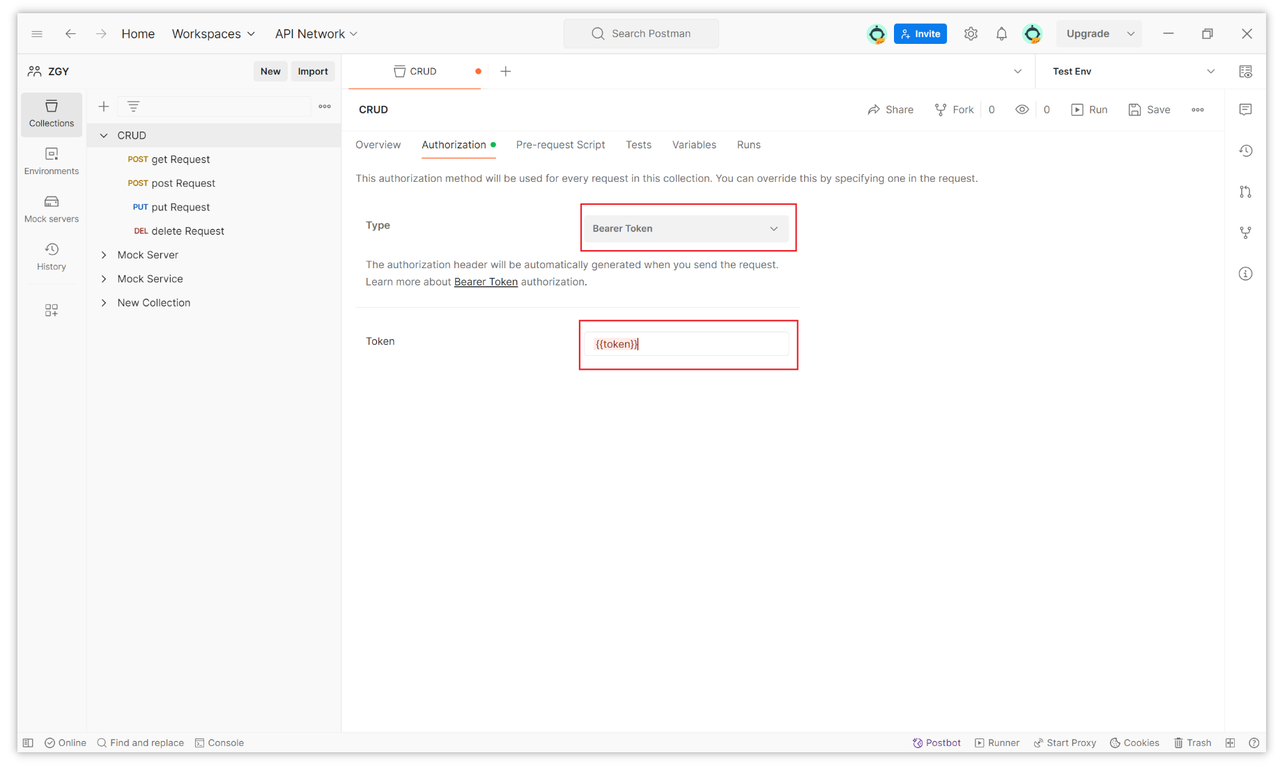 set global request header information in Postman