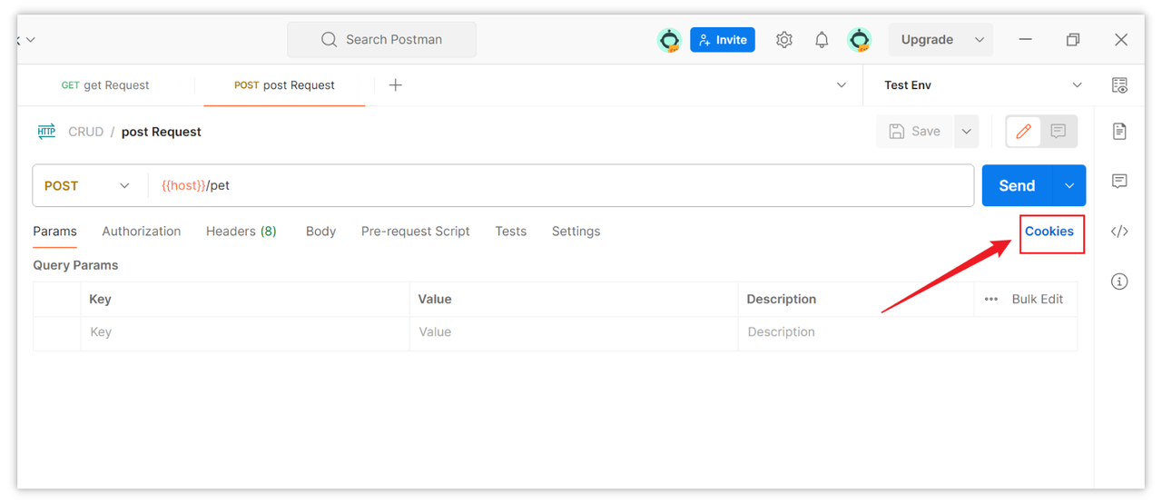 add Cookie in Postman