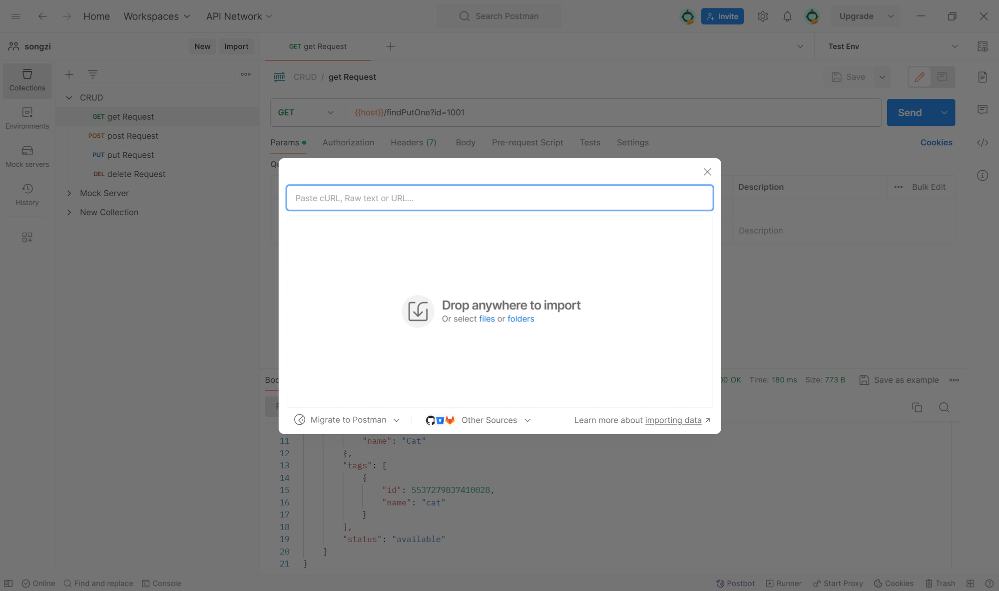 How to import a JSON file into Postman