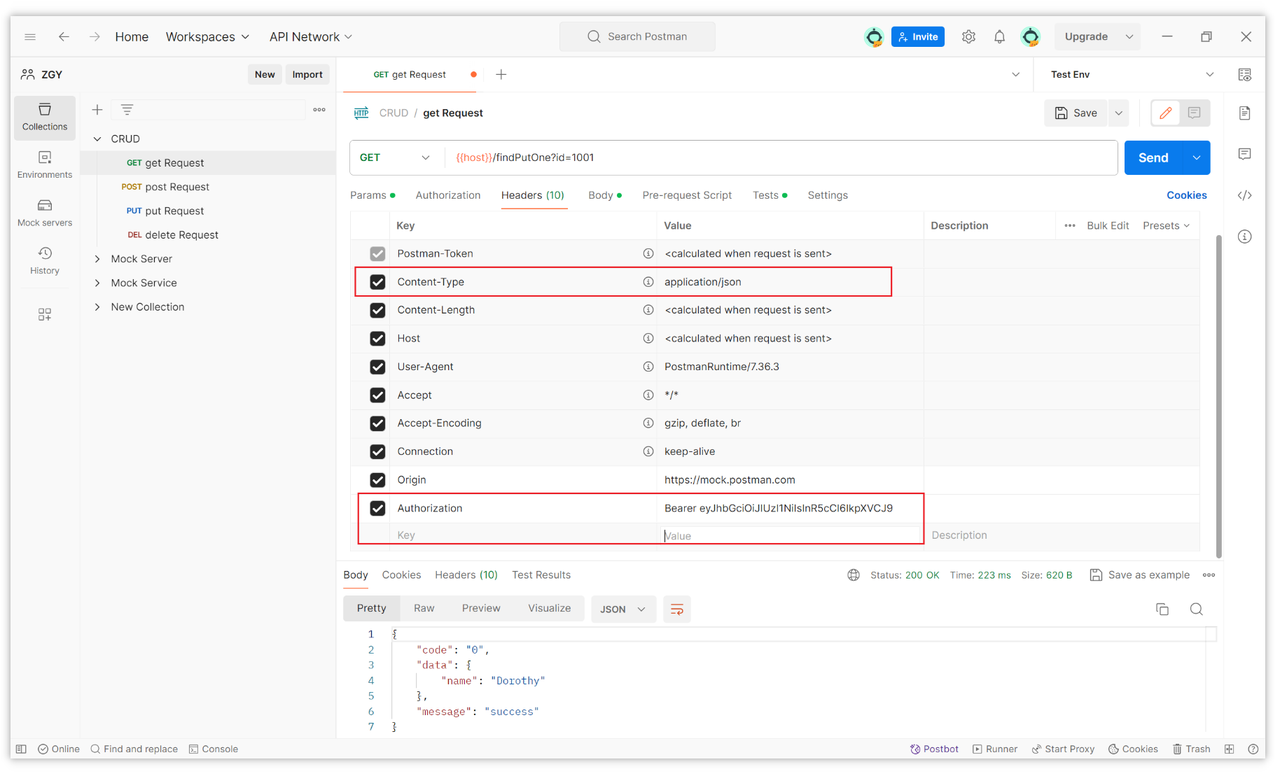 Using Request Headers in Postman