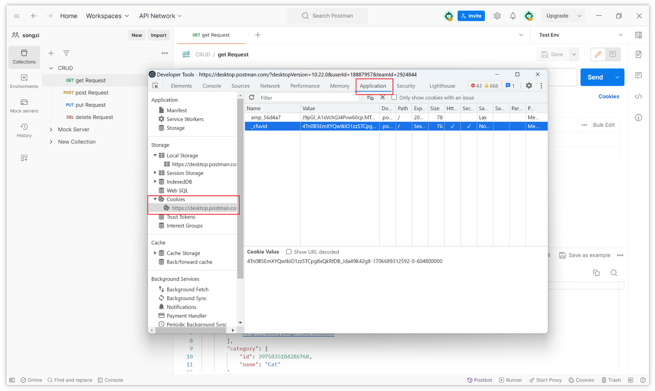 clear cookies in Postman