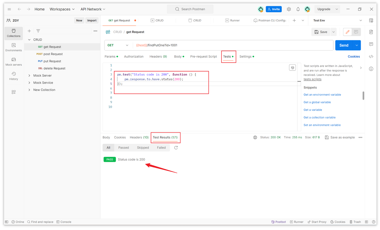 How to perform assertion testing in Postman