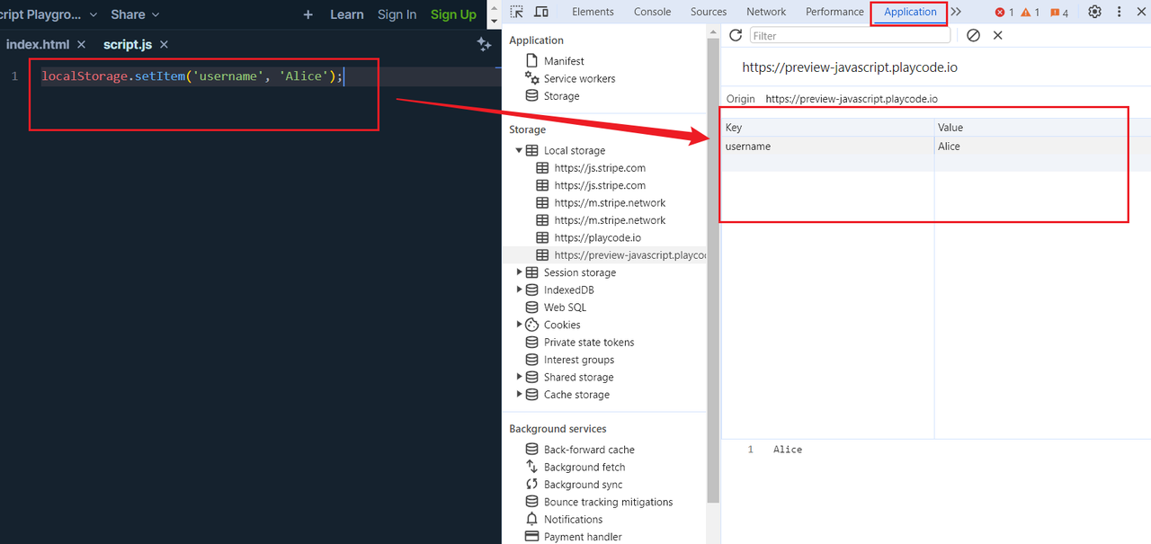 store objects in localstorage in JavaScript