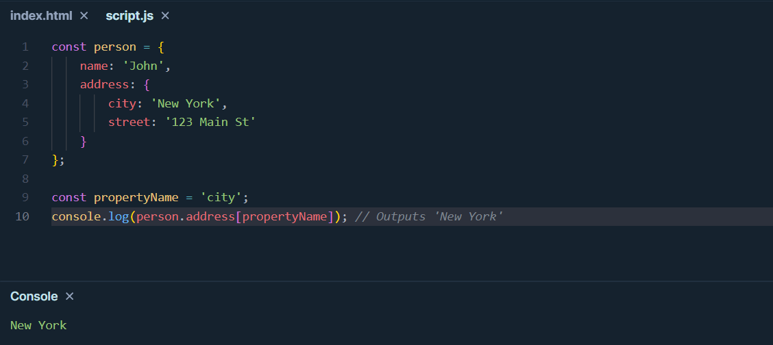 Access Nested Objects in JavaScript Dynamically