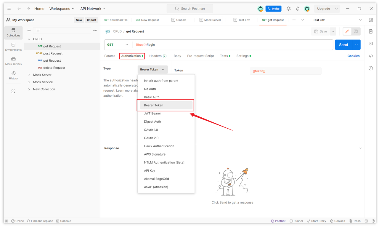 Set Up a Bearer Token in Postman