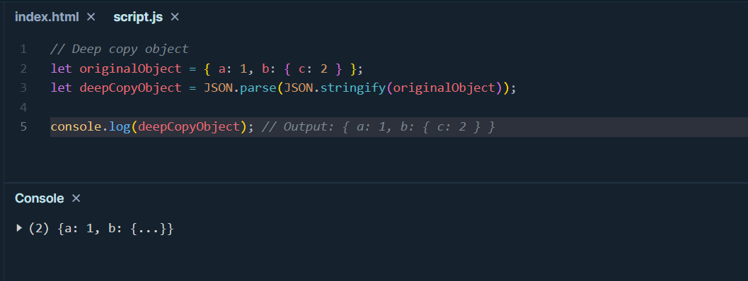 copy an array in JavaScript