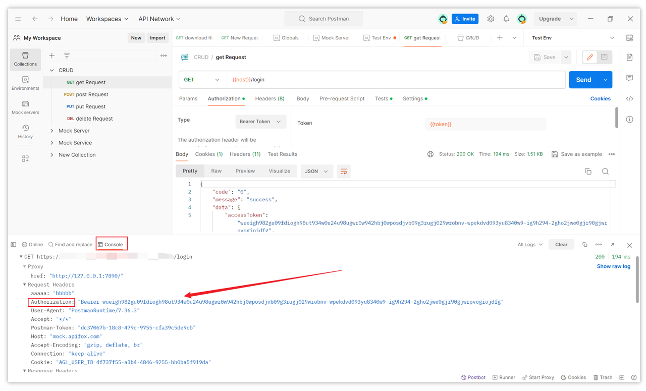 Get Bearer Token in Postman