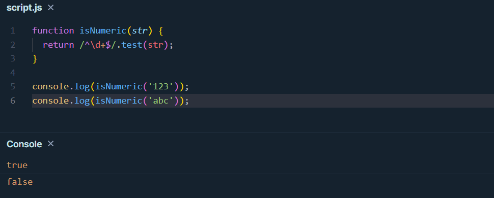 Check if a String is a Number in JavaScript - Regular Expressions