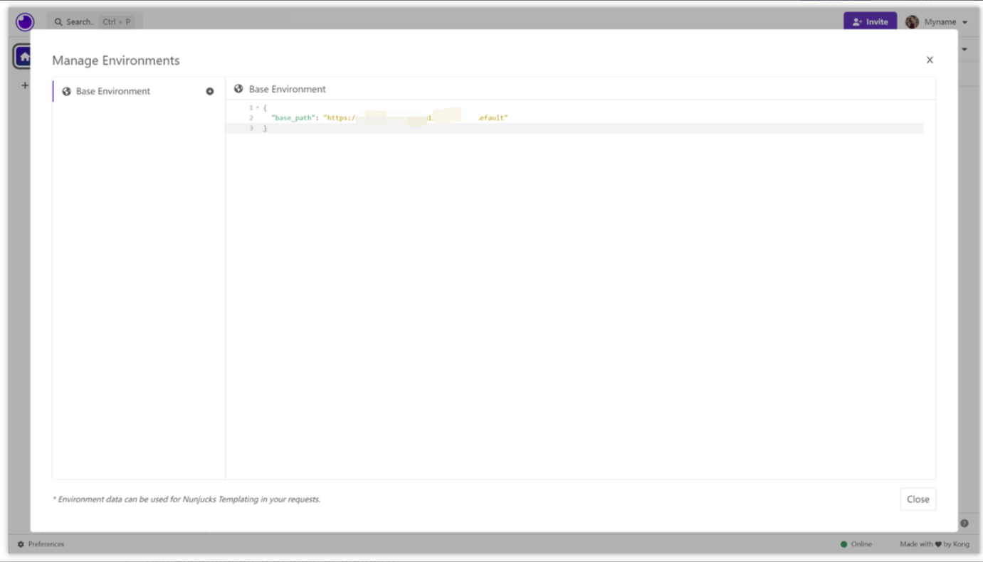 Add Environment Variables in Insomnia
