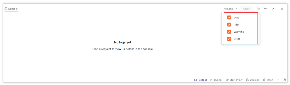 Customize Log Display Console in Postman