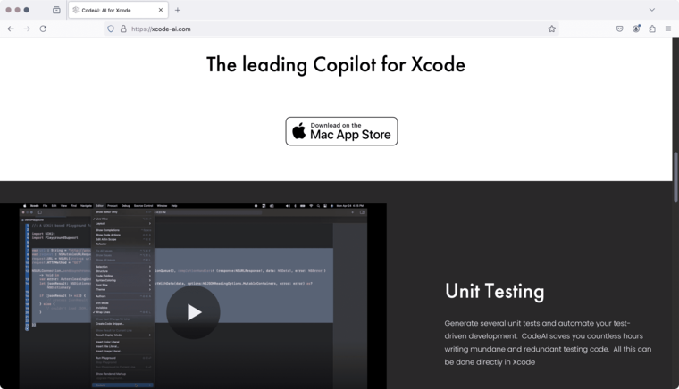 AI Programming Tools Integrated AI for Xcode