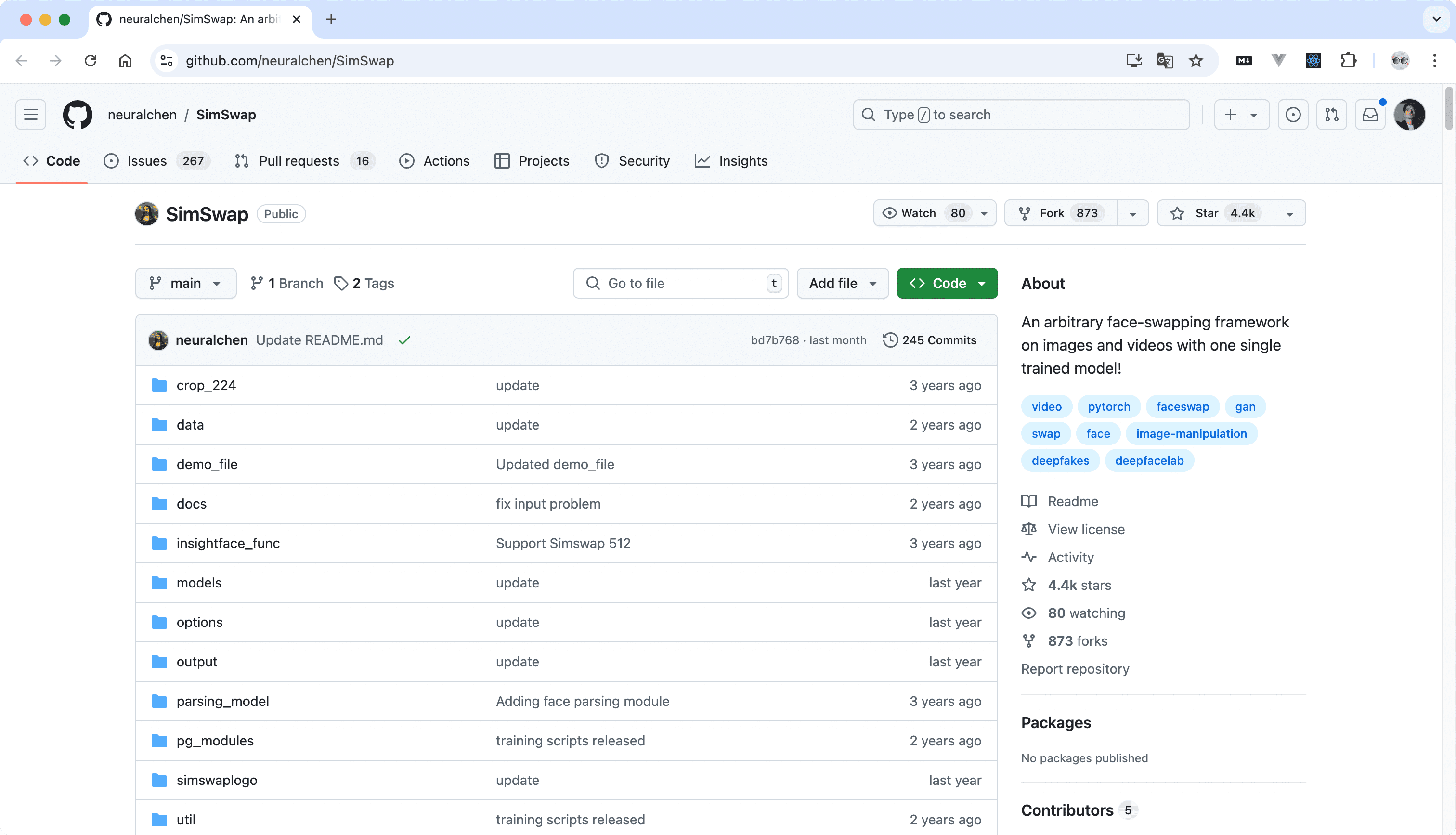 Github Open-Source Face-Swap Projects SimSwap